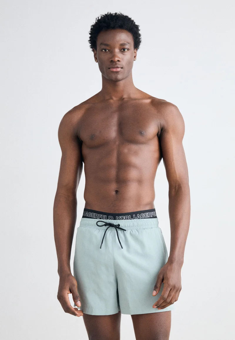 USA official online shop KARL LAGERFELD IKON ELASTIC BOARDSHORTS - Swimming shorts slate Clothing Swimwear Swim trunks Briefs
