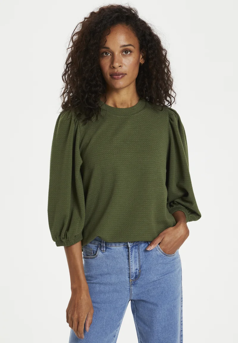 Exclusive Kaffe KAJANNA - Blouse capulet olive Clothing Shirts & Blouses Blouses