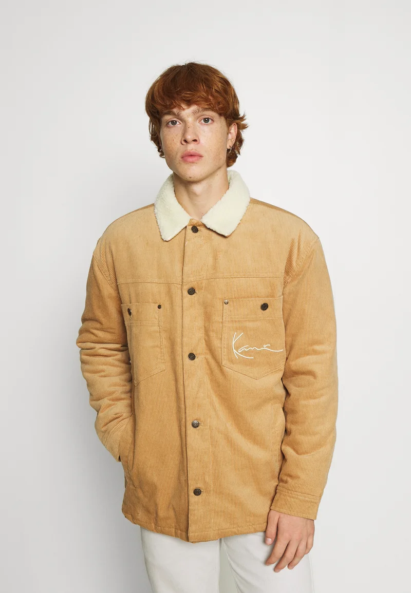 100% Satisfaction Guarantee Karl Kani CHEST SIGNATURE SHIRT JACKET UNISEX  - Light jacket sand Clothing Jackets & Blazers Bomber Jackets