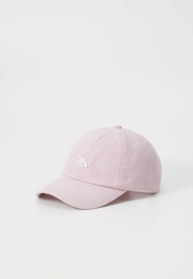 luxury lifestyle brand Maison Kitsuné BABY FOX  - Cap mist pink Accessories Hats & headscarves Caps
