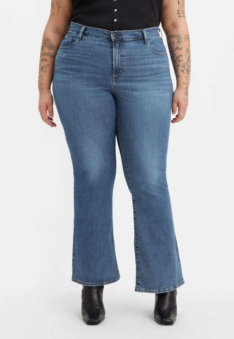 Factory Outlet Price Levi's® Plus 726™ HIGH RISE FLARE - Flared Jeans blue wave mid Clothing Bootcut & Flared