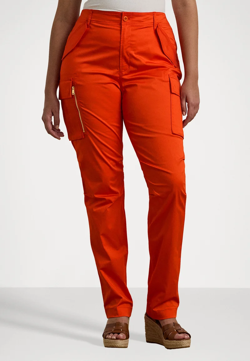 official shop Lauren Ralph Lauren Woman NIDELIO - Cargo trousers orange Clothing Trousers Cargo Trousers