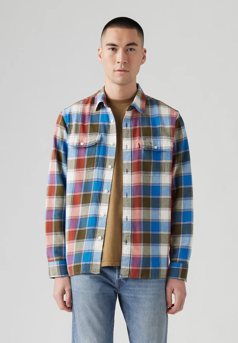 beautiful in colors Levi's® JACKSON WORKER - Shirt multicolour/blue/red Clothing Sale Shirts Business Shirts