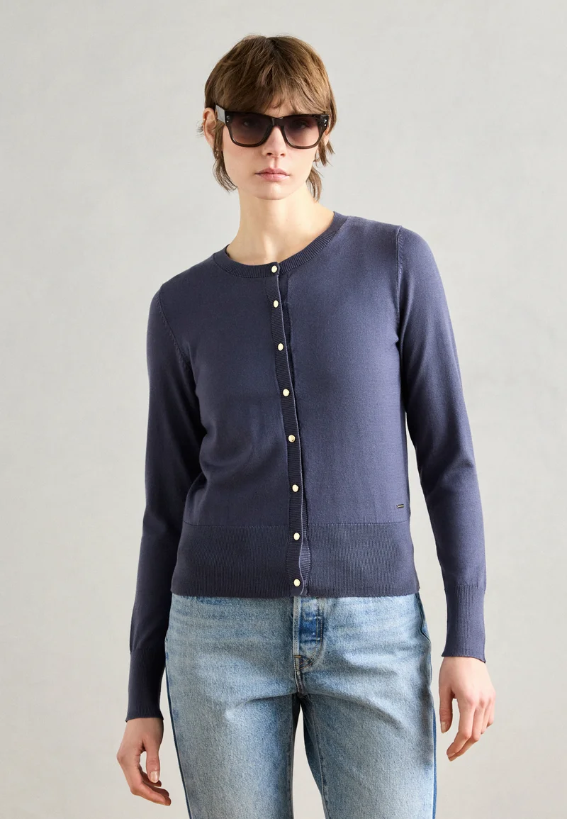 various styles Lindex CARDIGAN ANNA - Cardigan dusty blue Clothing Knitwear & Cardigans Cardigans