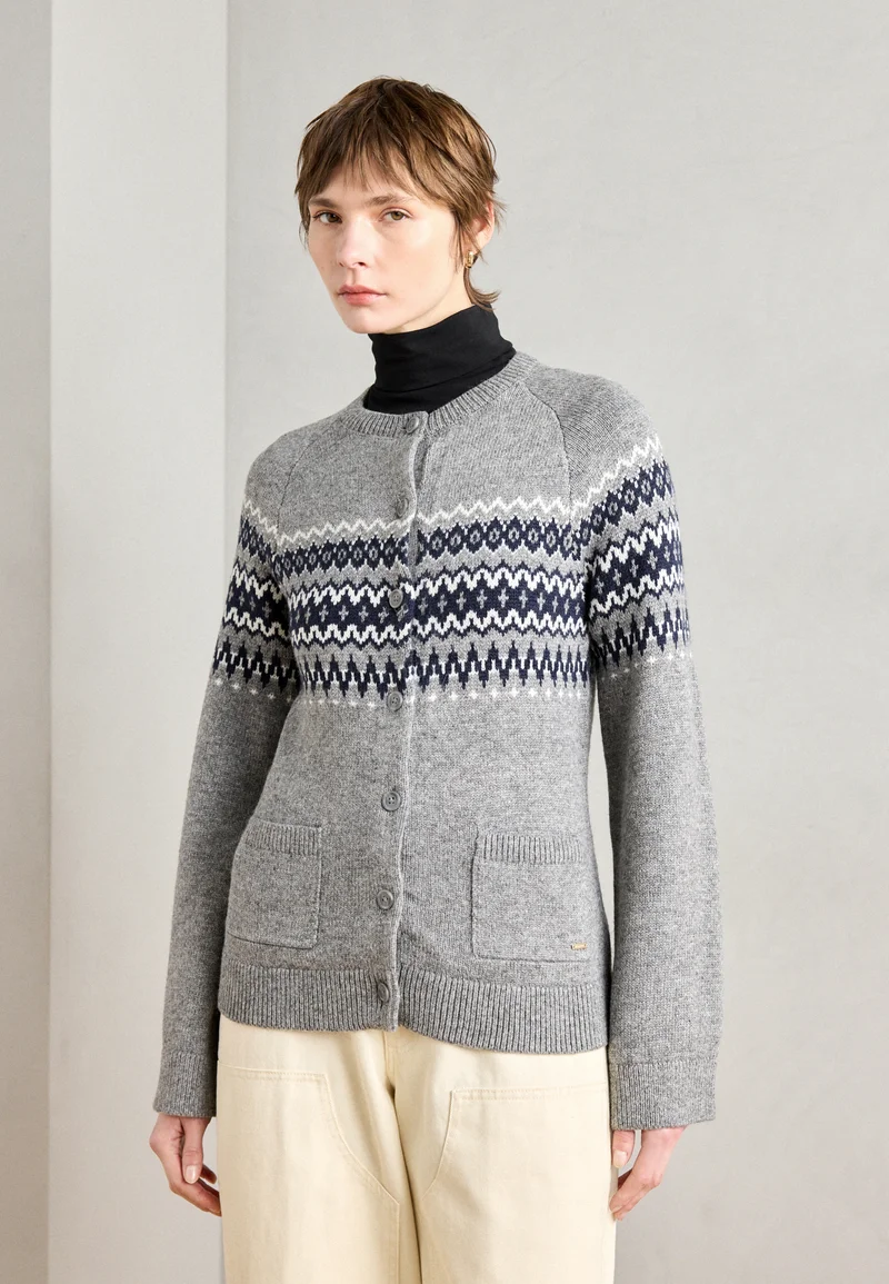 free delivery Lindex CARDIGAN TILLY - Cardigan grey melange Clothing Knitwear & Cardigans Cardigans