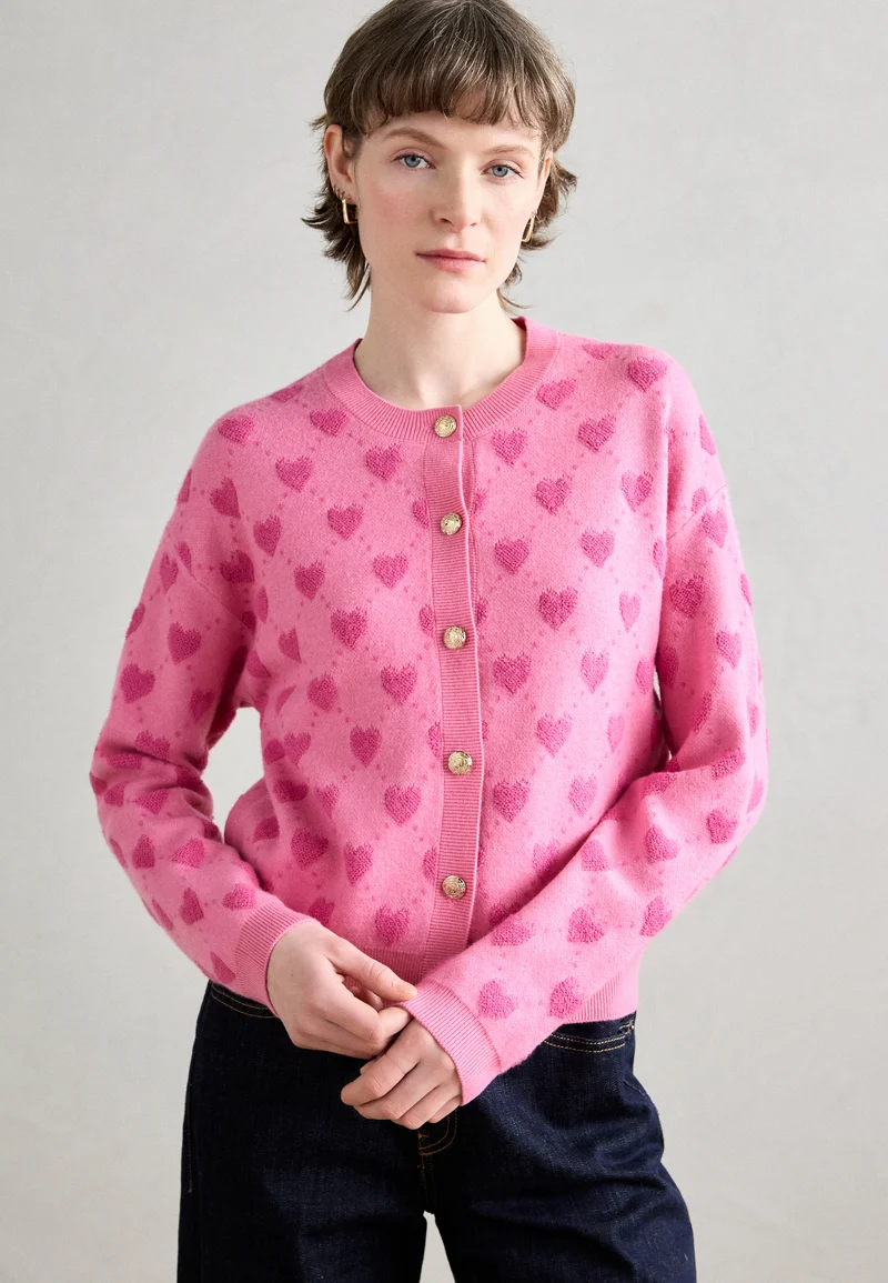 Superior Quality Lindex CARDIGAN VIOLA - Cardigan pink Clothing Knitwear & Cardigans Cardigans