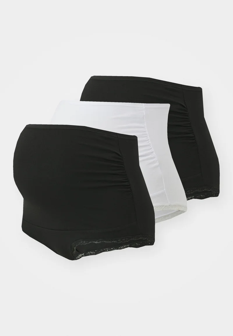 Official UK Stockists Lindex HIGH TRIM 3 PACK - Briefs black/white Clothing Underwear Shapewear