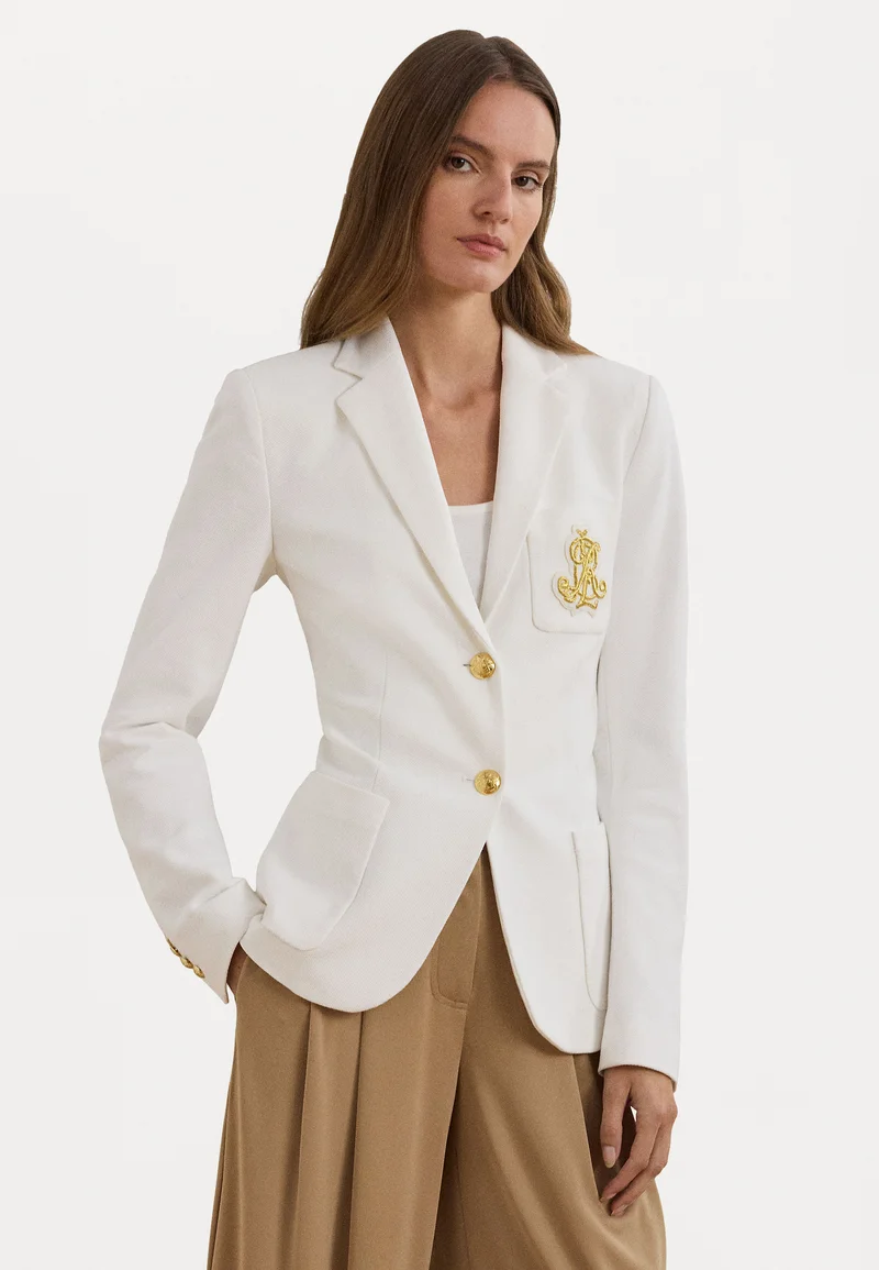 multiple colors Lauren Ralph Lauren BULLION JACQUARD BLAZER - Blazer white Clothing Jackets & Blazers Blazers