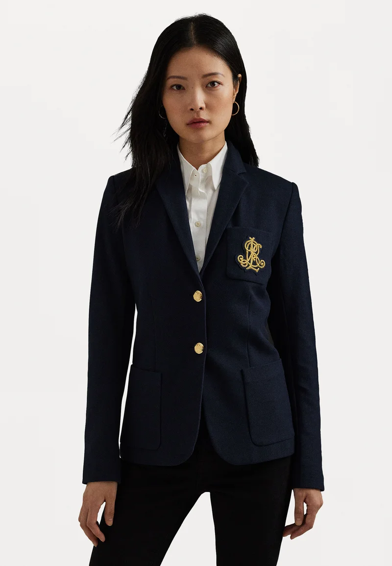 UK Cheap Sale Lauren Ralph Lauren BULLION JACQUARD BLAZER - Blazer navy Clothing Jackets & Blazers Blazers