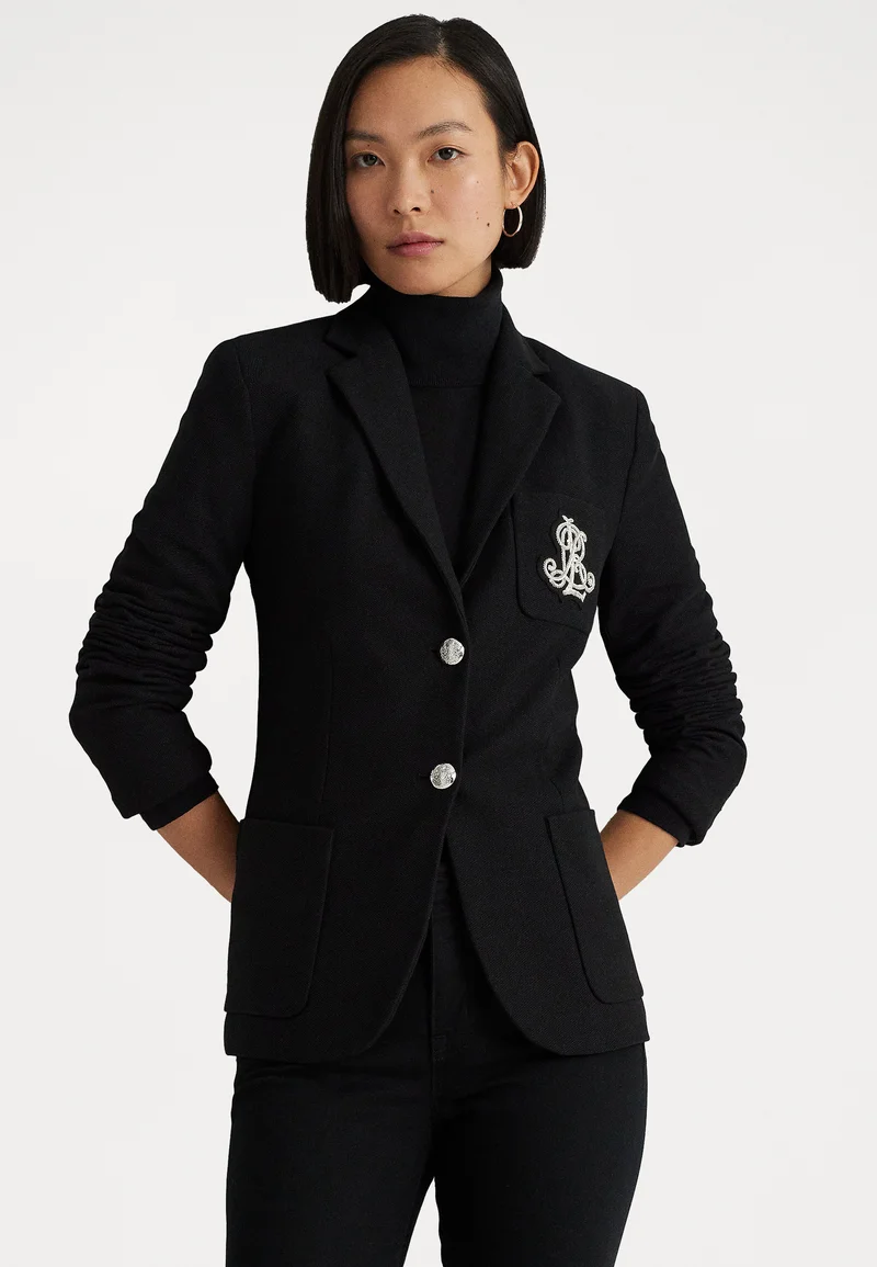 Wholesale online Lauren Ralph Lauren BULLION JACQUARD BLAZER - Blazer black Clothing Jackets & Blazers Blazers
