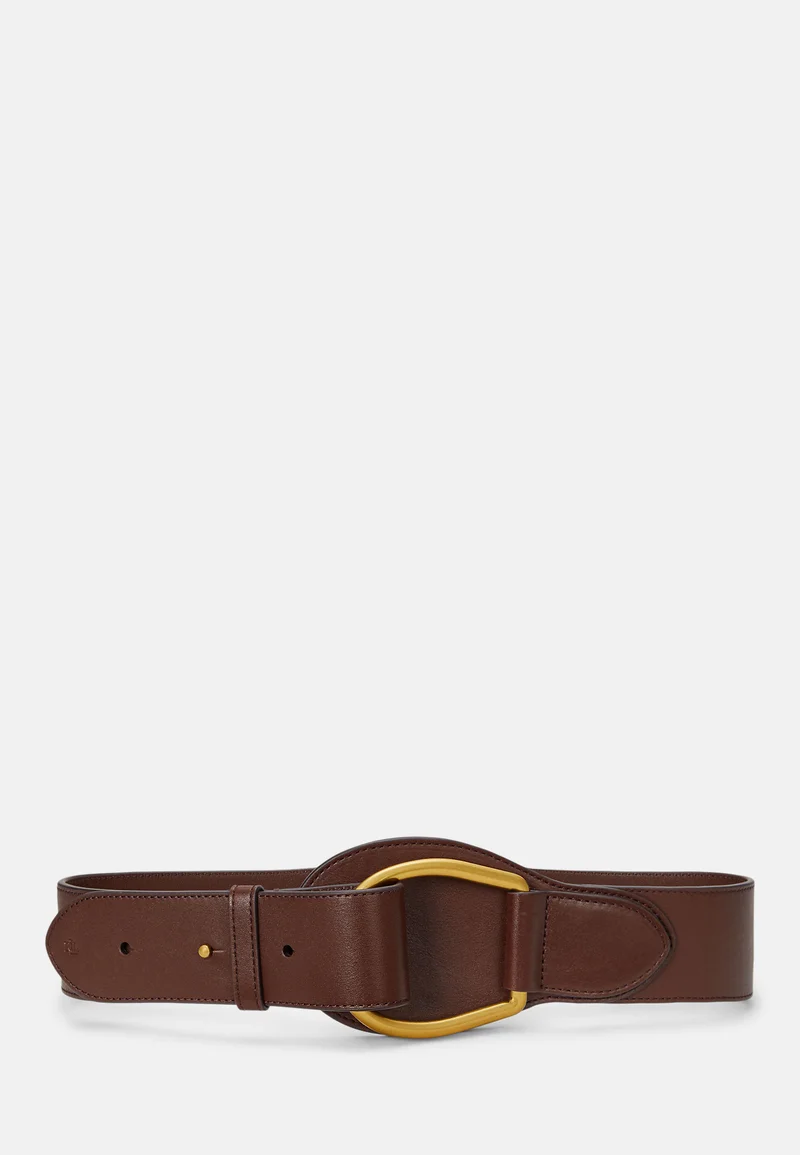 luxurious Collection Lauren Ralph Lauren LEATHER WIDE EMBELLISHED D RING BELT - Belt dark mahogany Accessories Sale Belts Braided belt