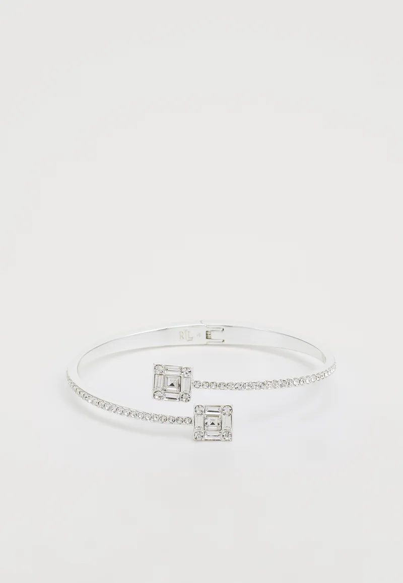 Discount Sale Lauren Ralph Lauren BYPASS BAGUETTE CUFF - Bracelet silver-coloured Accessories Jewellery Bracelets