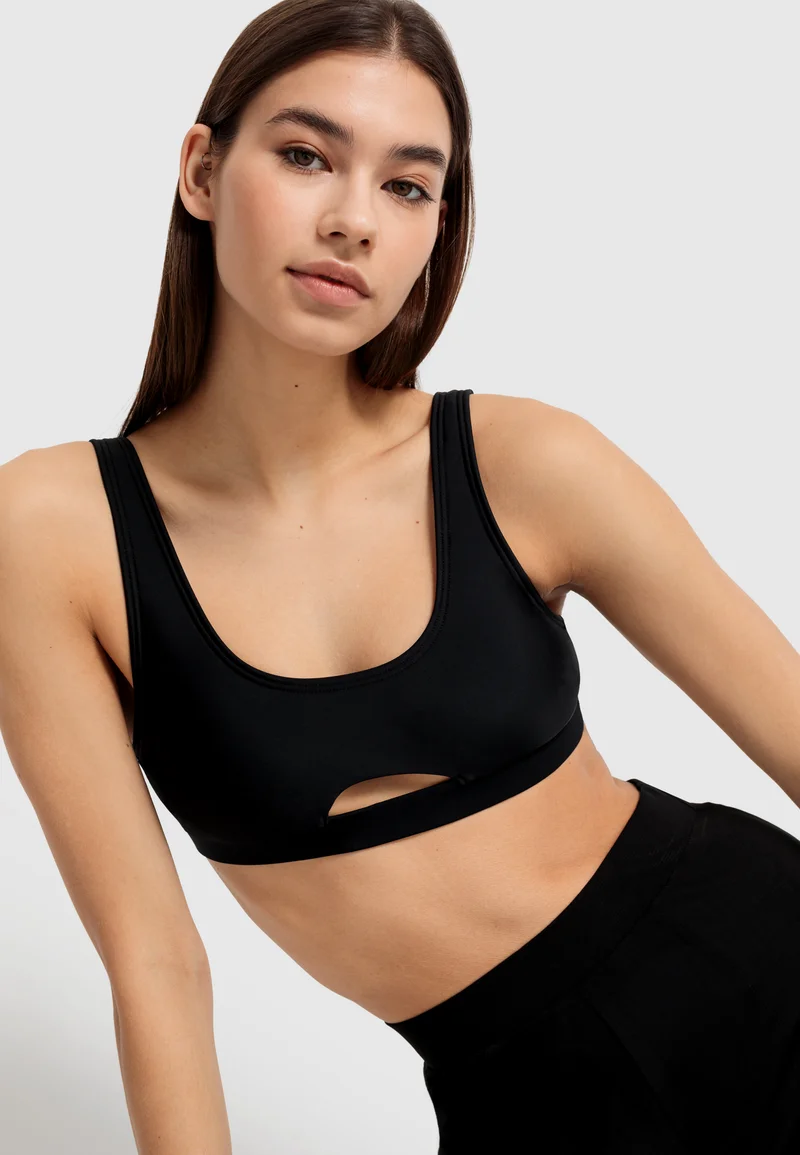 USA official online shop LASCANA LSCN BY CUT - Bikini top black Clothing Swimwear Beach accessories Bikini tops