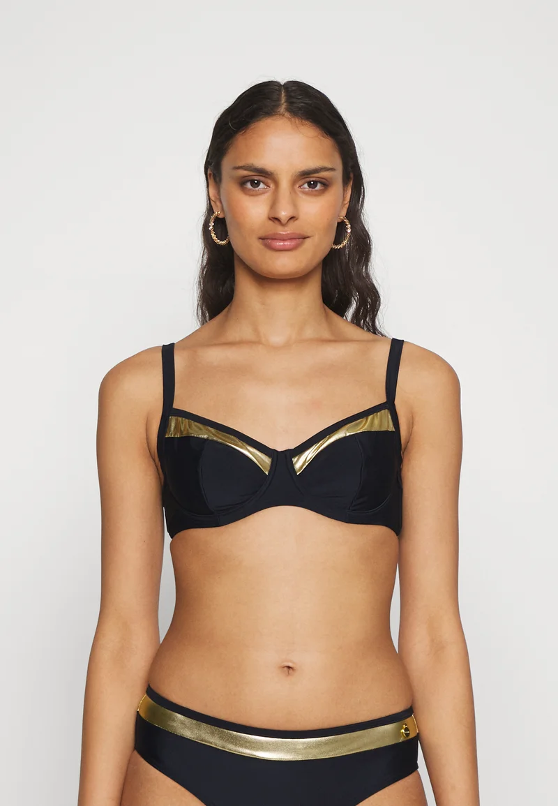 100% high Quality Guarantee LASCANA WIRE-TOP ELODIE - Bikini top black/gold Clothing Swimwear Beach accessories Bikini tops