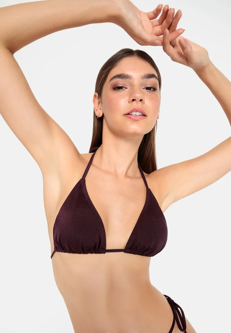 Outlet Online LASCANA LSCN BY TRIANGLE - Bikini top aubergine Clothing Swimwear Beach accessories Bikini tops