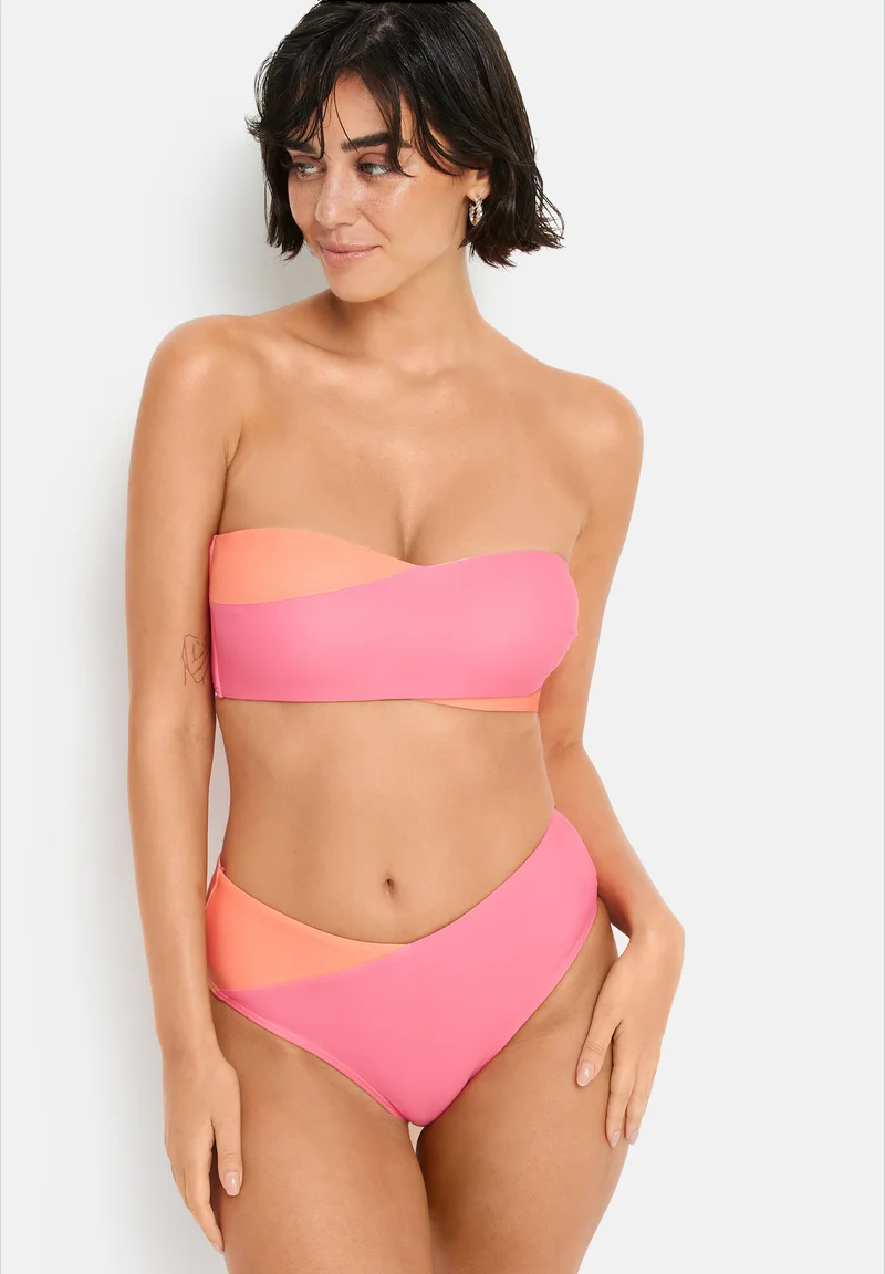 where can i buy LASCANA LSCN BY BANDEAU BIKINI SET - Bikini coral/pink Clothing Swimwear Beach accessories Bikini sets
