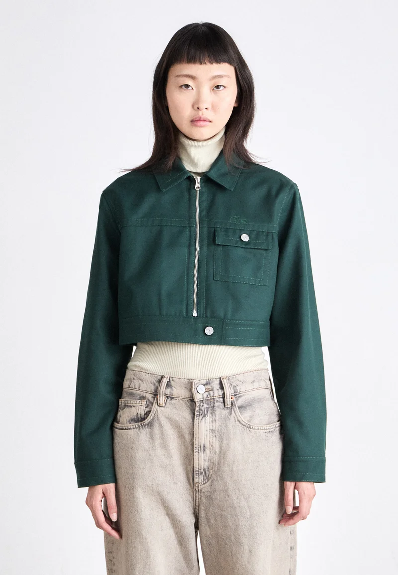 UK Factory Outlet Lacoste Denim jacket - sinople Clothing Jackets & Blazers Bomber Jackets