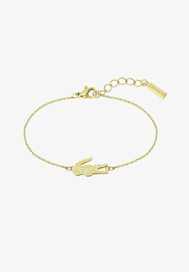 Hottest New Styles Lacoste CROCODILE - Bracelet gold-coloured Accessories Jewellery Bracelets
