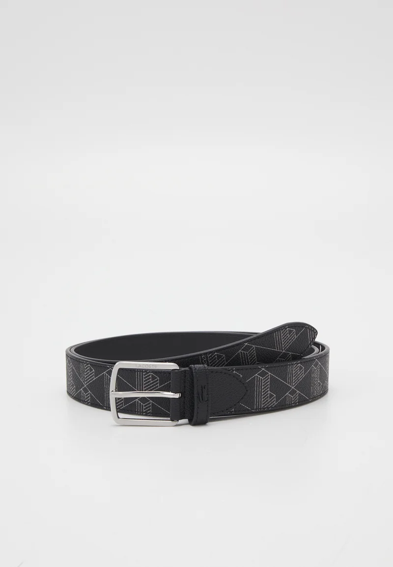 Superior Quality Lacoste GOODS BELT - Belt noir/gris Accessories Belts Casual belts