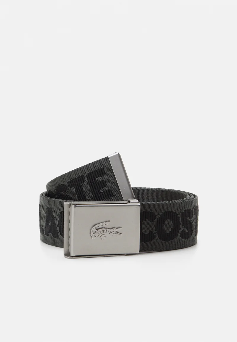 official online website Lacoste Belt - aubier noir Accessories Belts Braided belt