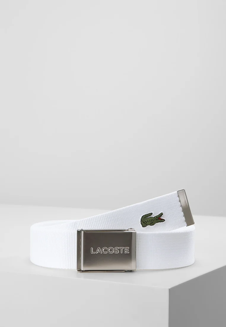 Outlet Online Lacoste BELT CONCEPT - Belt white Accessories Belts Braided belt