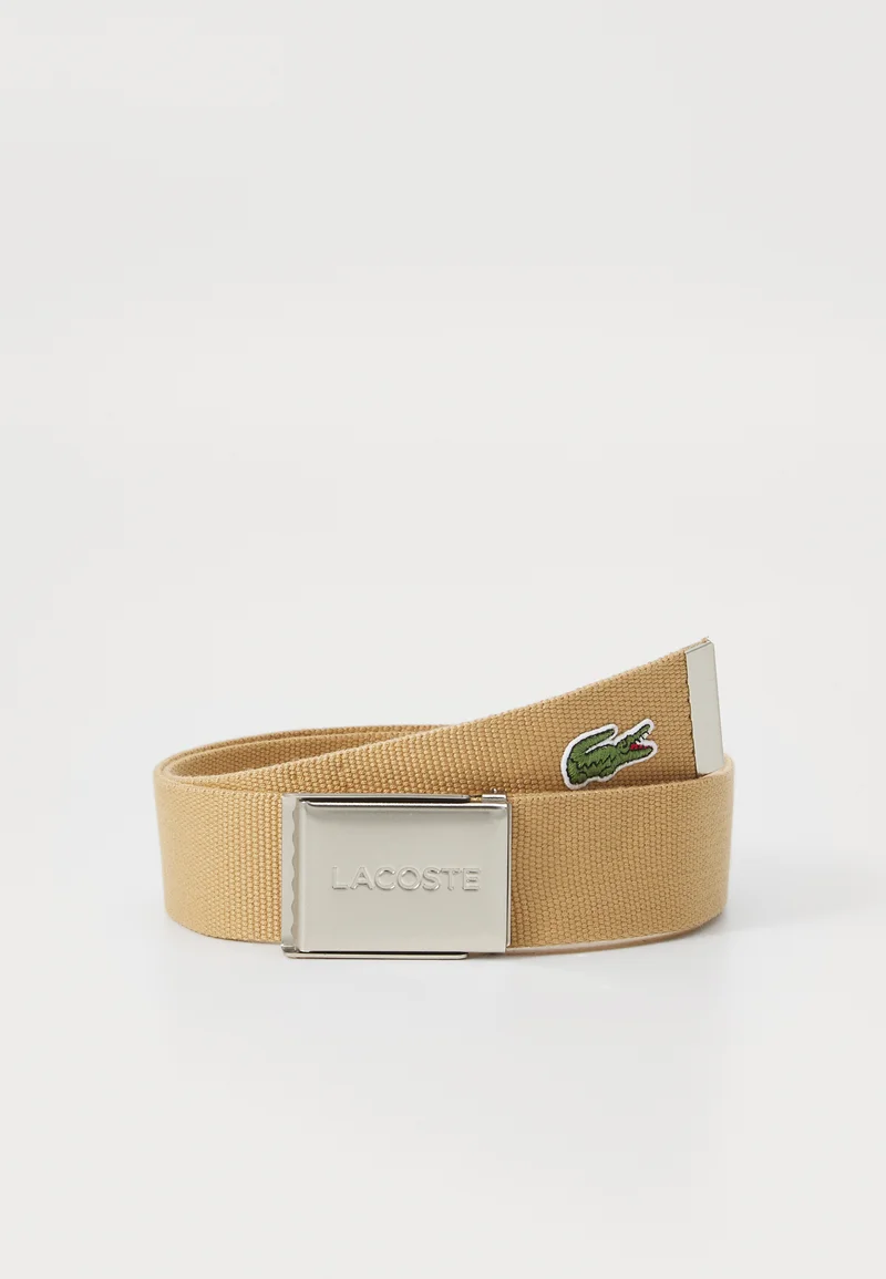 Factory Outlet Lacoste BELT CONCEPT - Belt tan Accessories Belts Braided belt