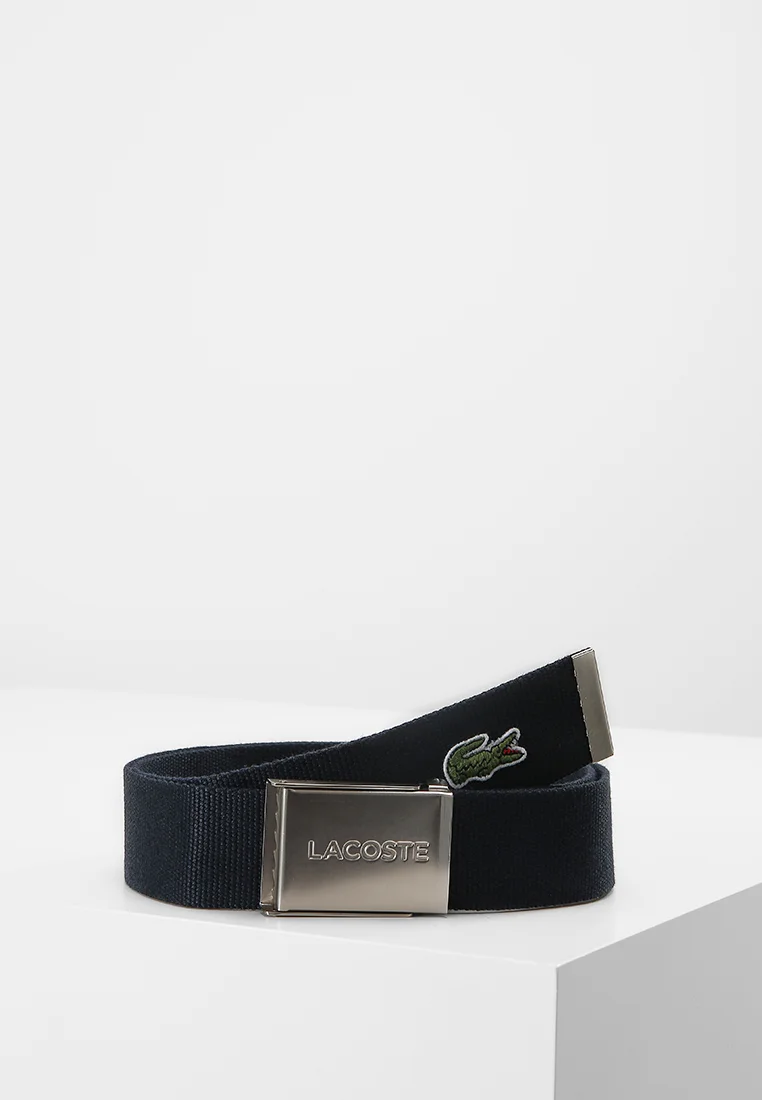 Fantastic savings Lacoste BELT CONCEPT - Belt navy blue Accessories Belts Braided belt