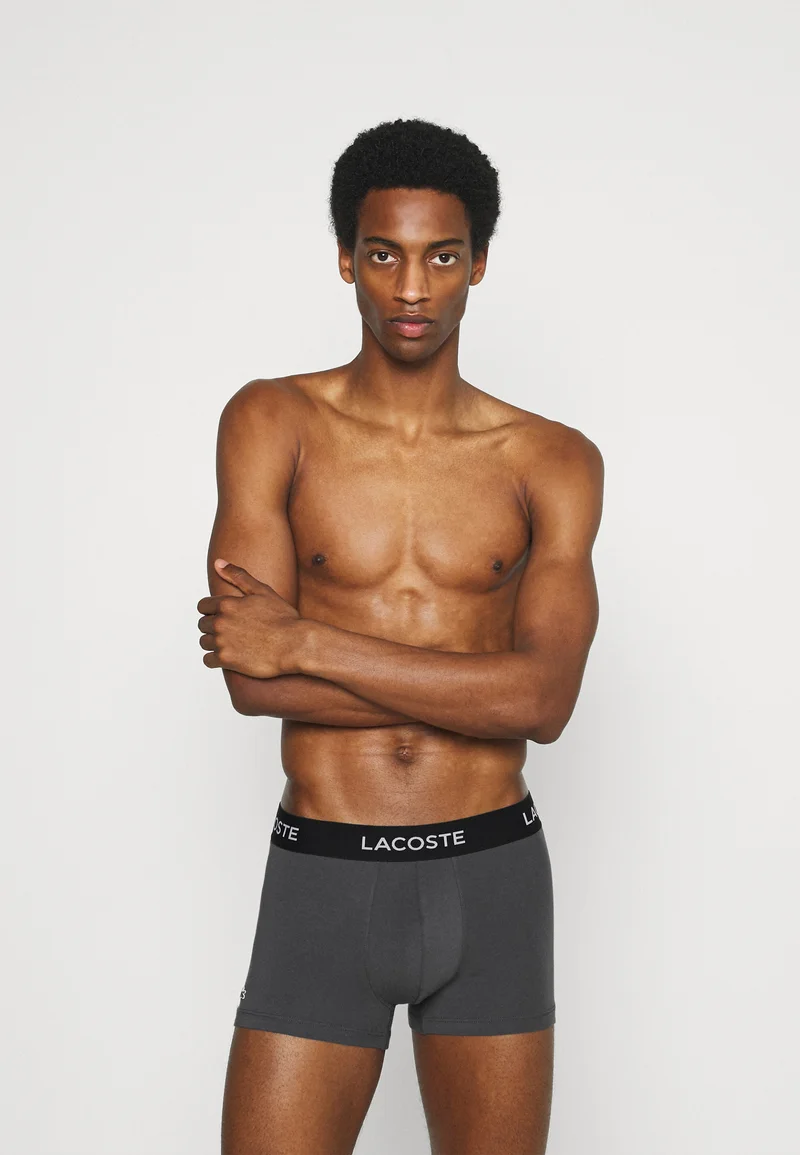 gorgeous Lacoste 3 PACK - Pants grey Clothing Underwear & Socks Underpants Boxer shorts