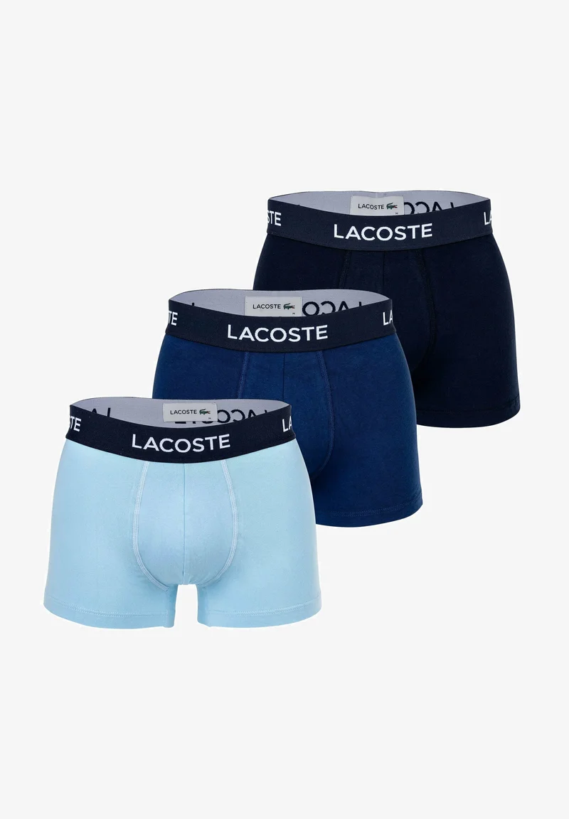 unique design Lacoste 3 PACK - Pants dark blue/light blue Clothing Underwear & Socks Underpants Boxer shorts