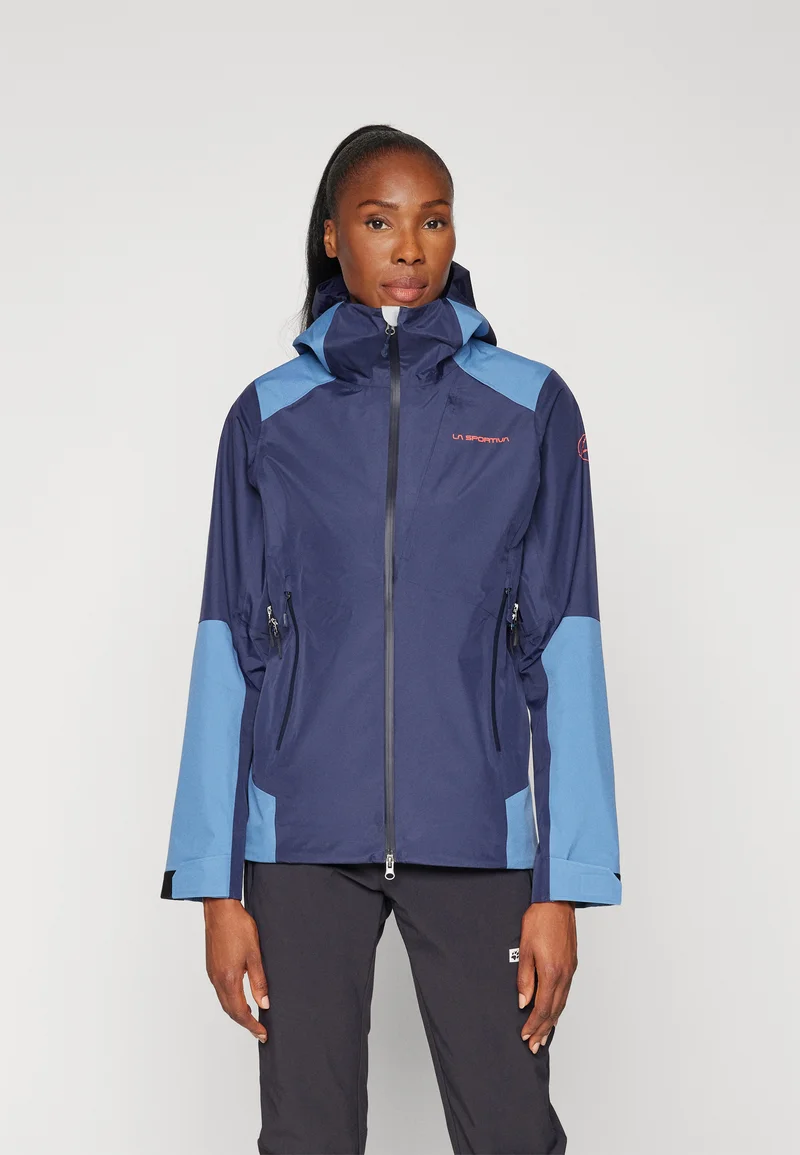 Wholesale La Sportiva CROSSRIDGE EVO - Hardshell jacket deep sea/moonlight Clothing Jackets & Blazers Bomber Jackets