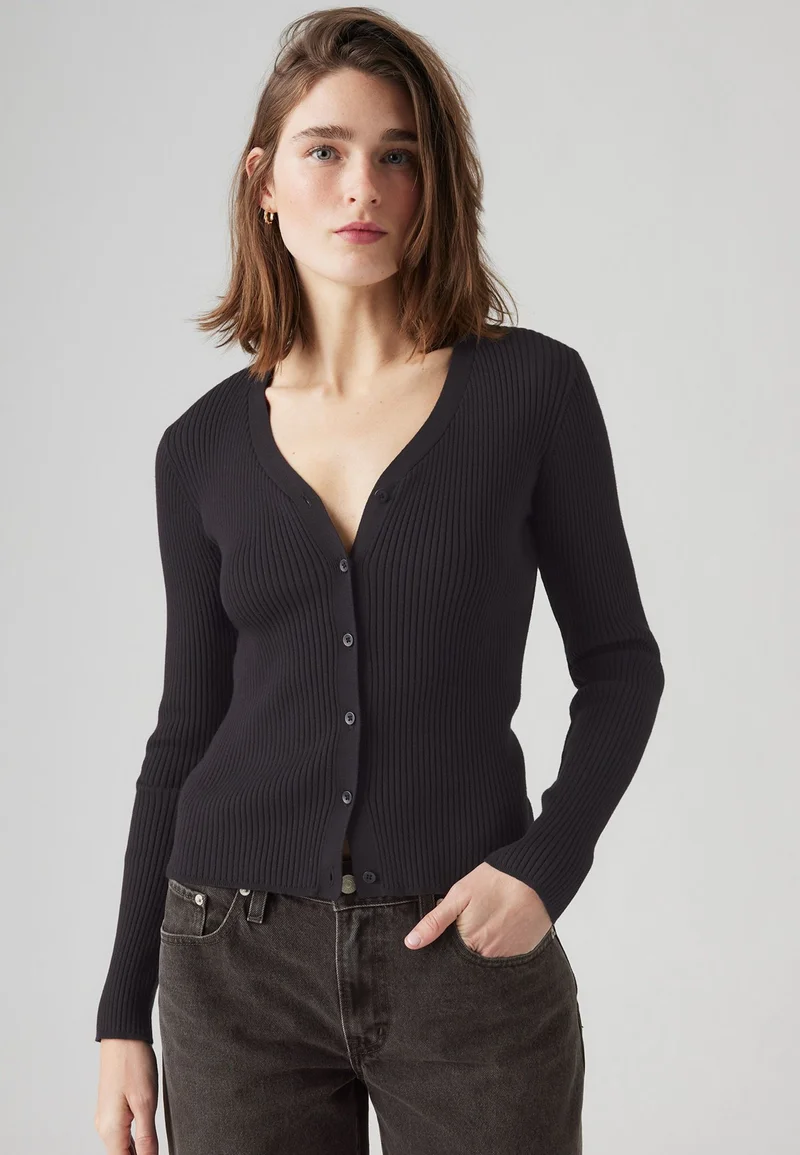 Sale UK Levi's® TULIP - Cardigan caviar Clothing Knitwear & Cardigans Cardigans