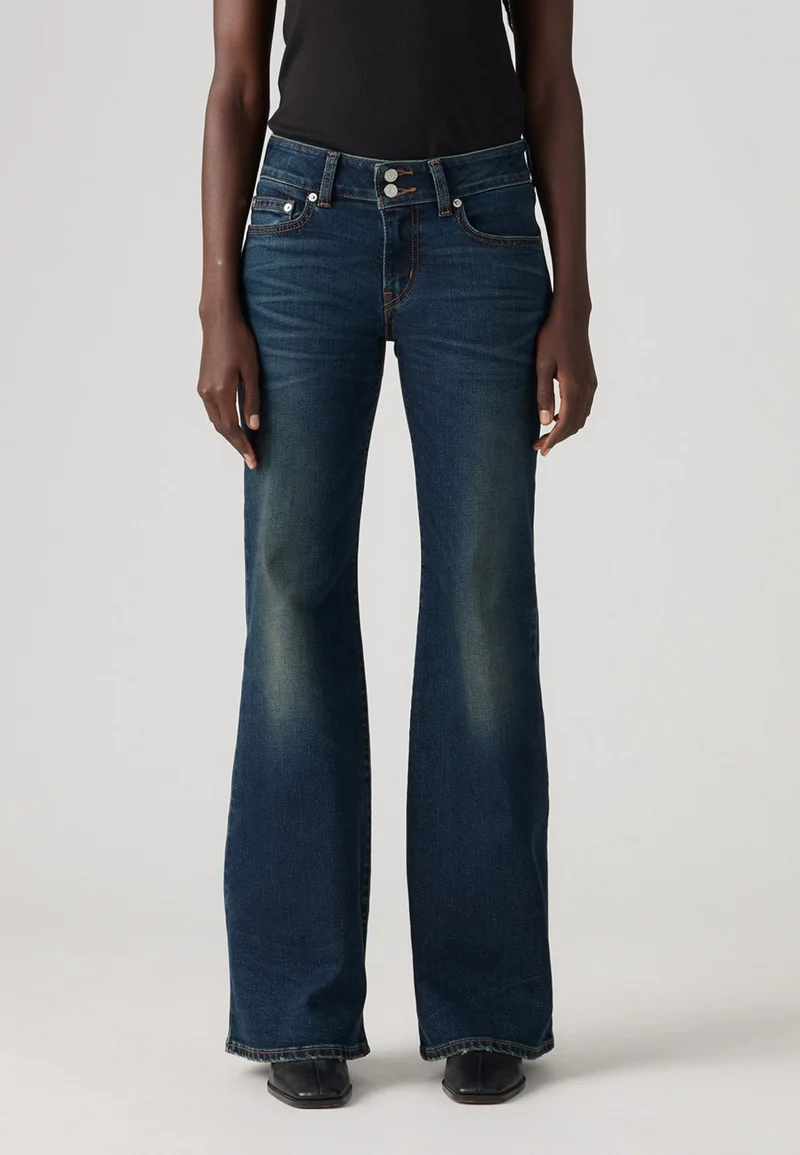 cheapest price Levi's® SUPERLOW FLARE - Flared Jeans dark blue denim Clothing Bootcut & Flared