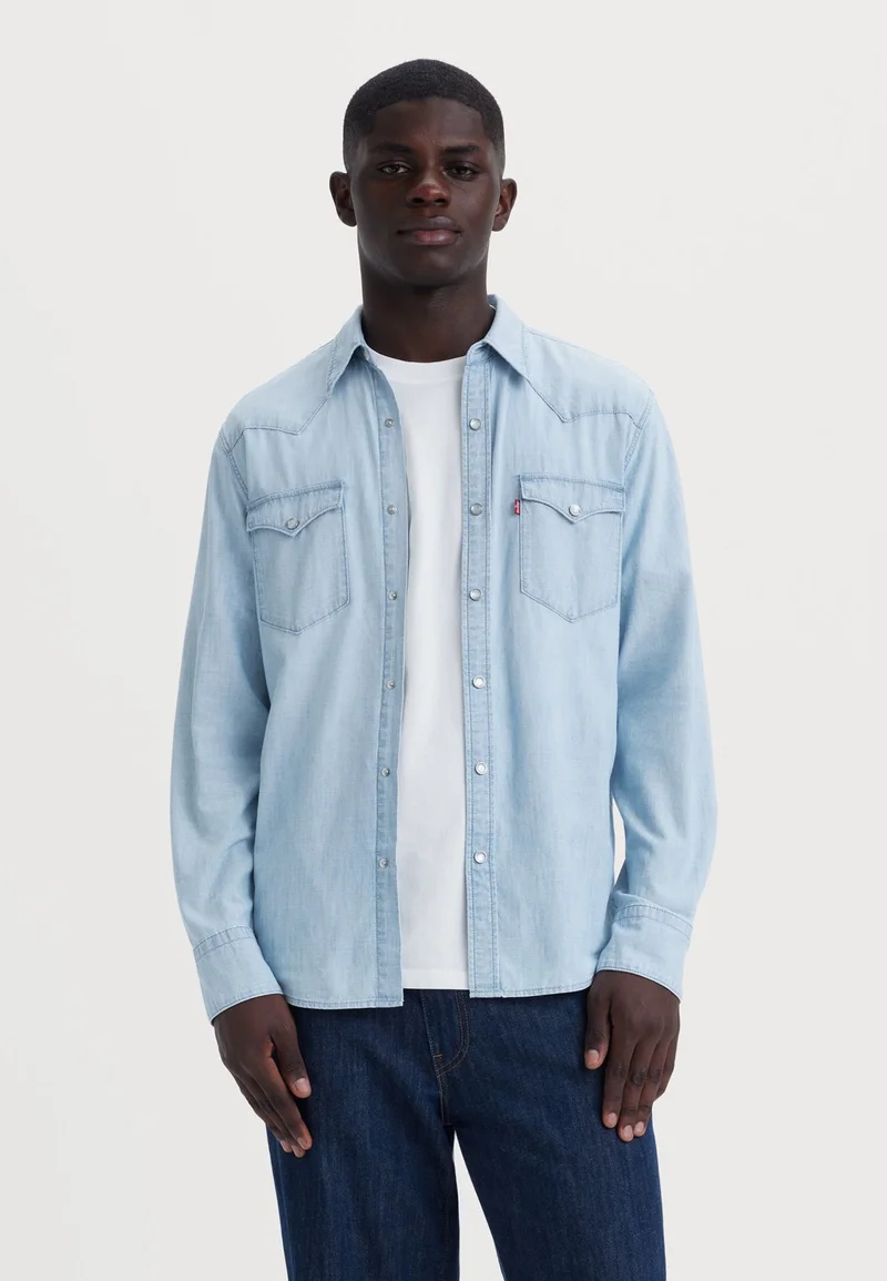 Store Levi's® BARSTOW WESTERN STANDARD - Shirt burnett light chambray Clothing Shirts Casual Shirts