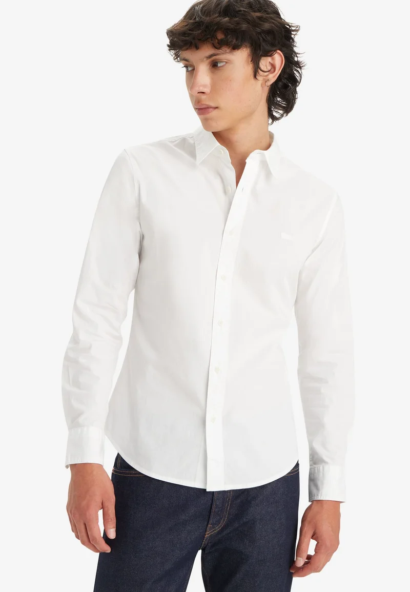 Excellent quality Levi's® BATTERY SLIM - Shirt bright white Clothing Shirts Casual Shirts