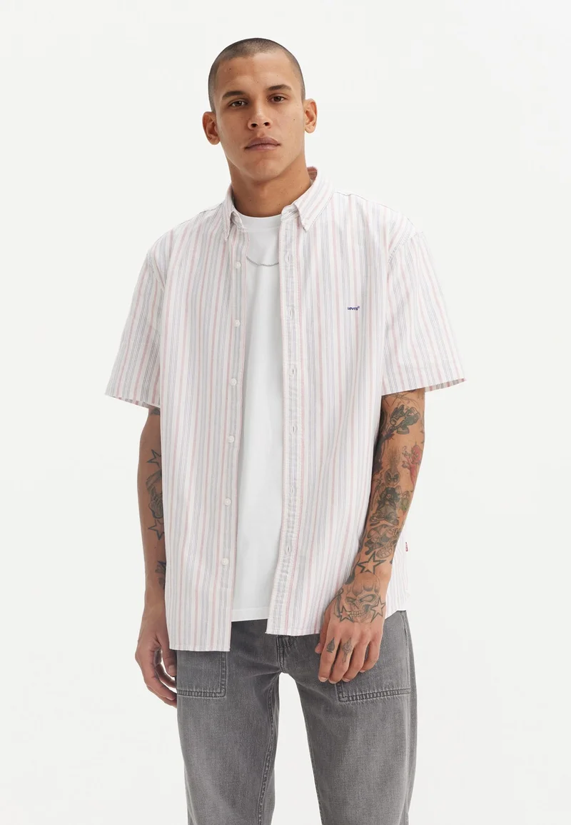 Factory Outlet Price Levi's® AUTHENTIC BUTTON DOWN - Shirt cupertino stripe bright white Clothing Sale Shirts Business Shirts
