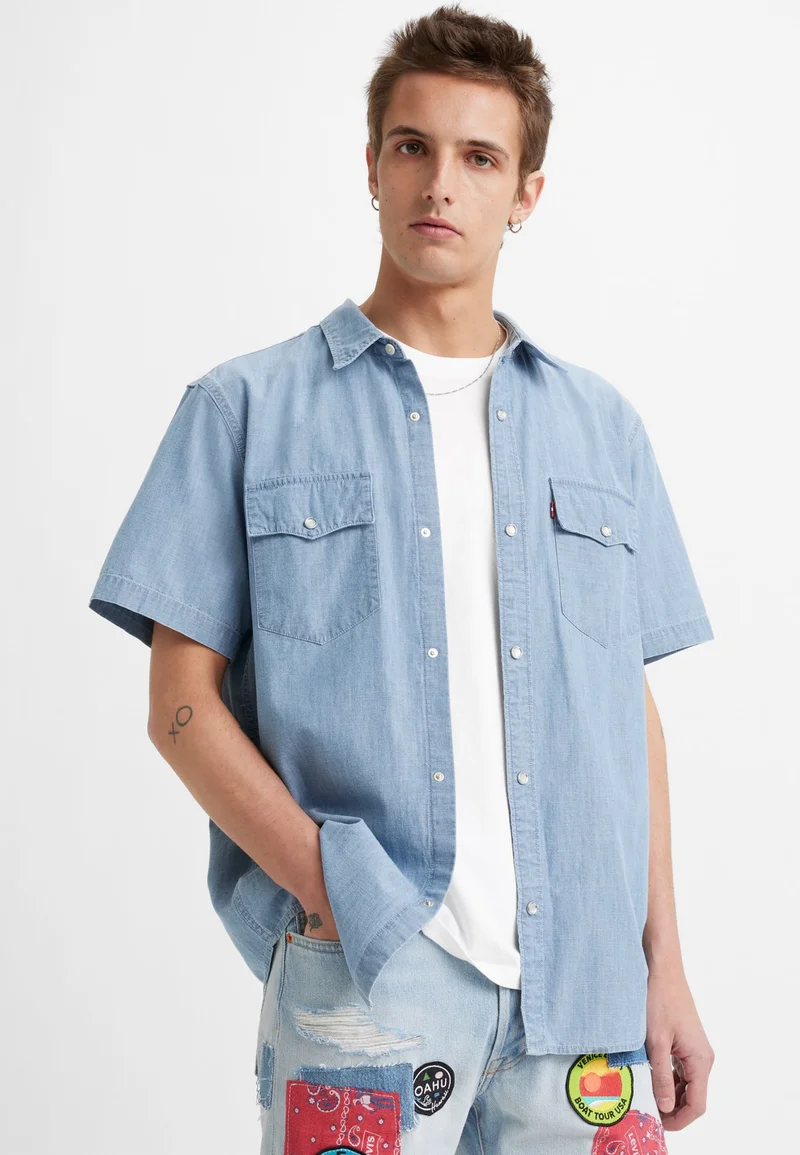 USA Sale Online Store Levi's® WESTERN - Shirt new hyde chambray Clothing Shirts Casual Shirts