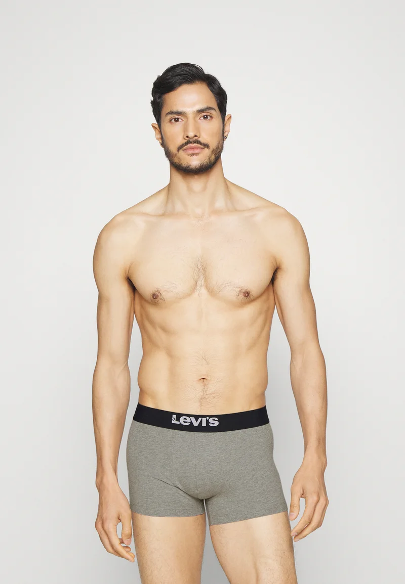 Lowest Price Online Levi's® MEN SOLID BASIC TRUNK 2 PACK - Pants middle grey melange Clothing Underwear & Socks Underpants Boxer shorts