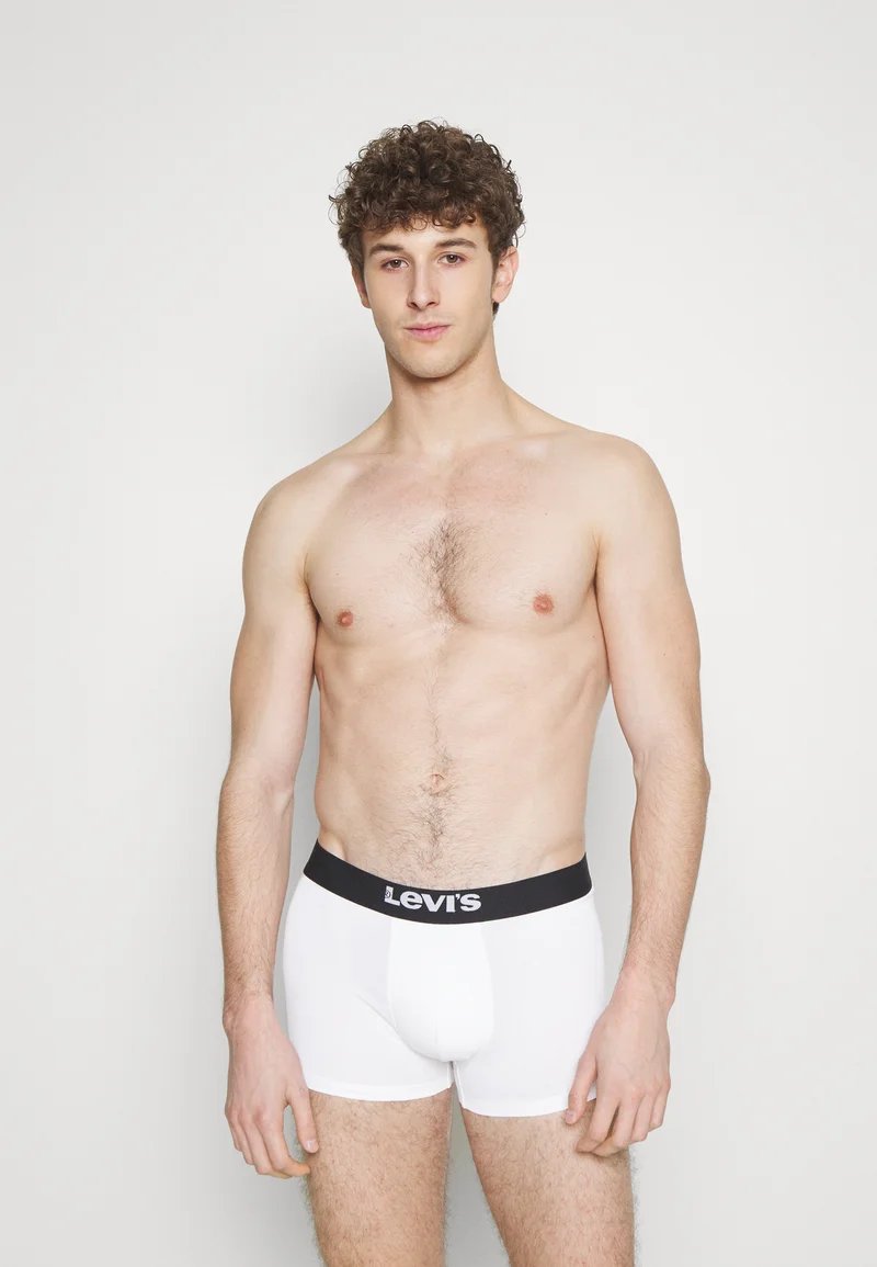 100% top quality Levi's® MEN SOLID BASIC TRUNK 2 PACK - Pants white/black Clothing Sale Underwear & Socks Bathrobes Boxer briefs