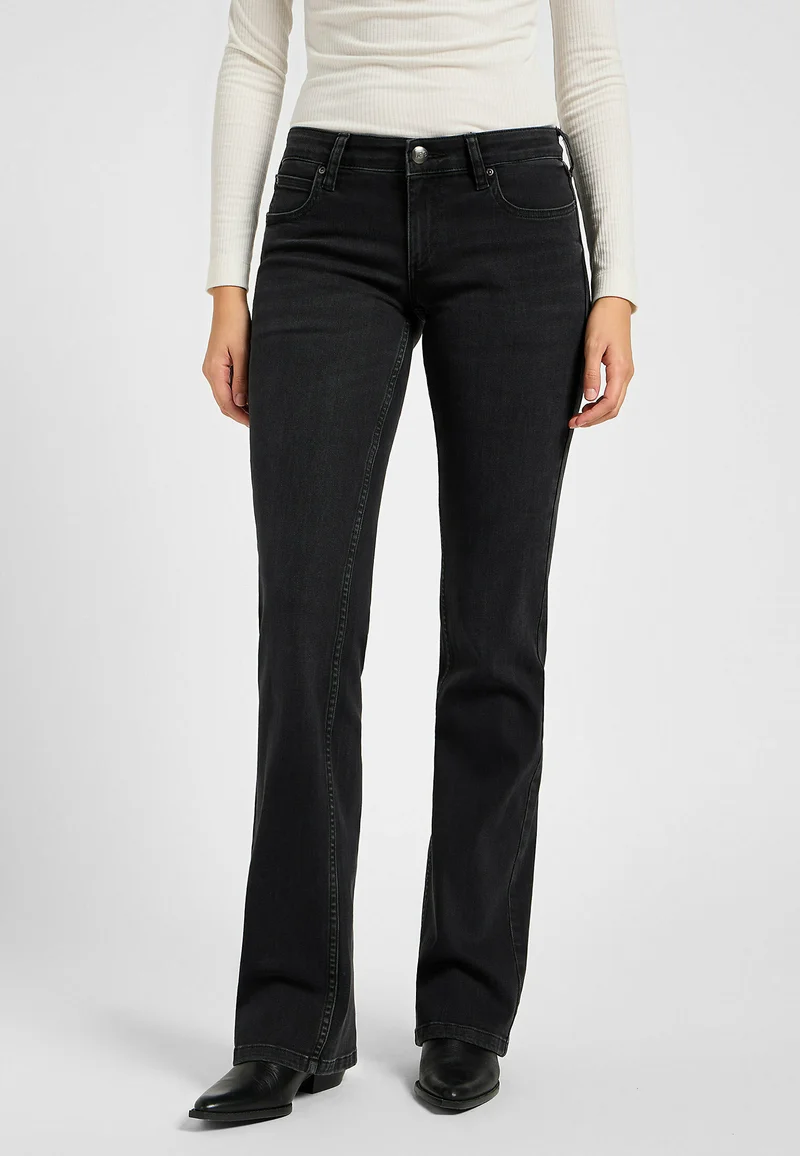 competitive price Lee JESSICA - Bootcut jeans true to black Clothing Jeans Bootcut & Flared