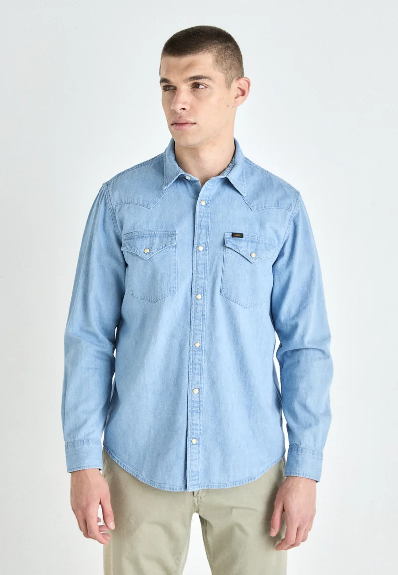 Store Lee REGULAR WESTERN - Shirt lakeside wash Clothing Shirts Casual Shirts