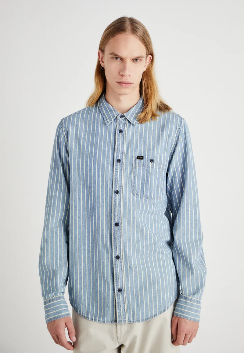 Official UK Stockists Lee LEESURE - Shirt indigo dobby Clothing Shirts Casual Shirts