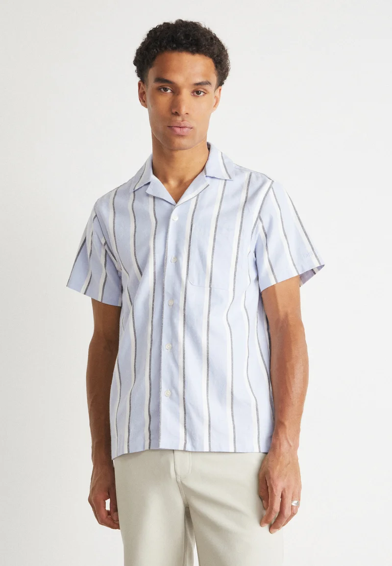 authentic quality Les Deux LAWSON - Shirt summer sky/white Clothing Sale Shirts Business Shirts