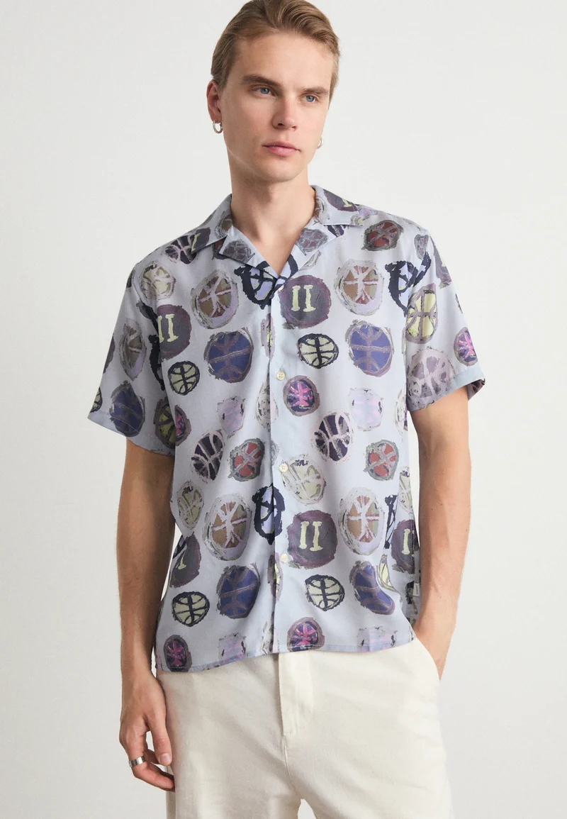 Exclusive Les Deux ARTIST SHIRT - Shirt summer sky/multicolor Clothing Sale Shirts Business Shirts