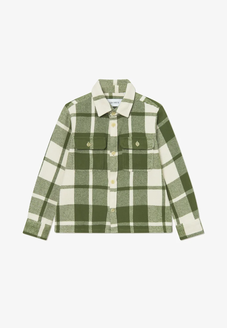 USA Discount Online Sale Les Deux JOSEPH UNISEX - Button-down blouse chive green/ivory Clothing T-shirts & tops Blouses & tunics