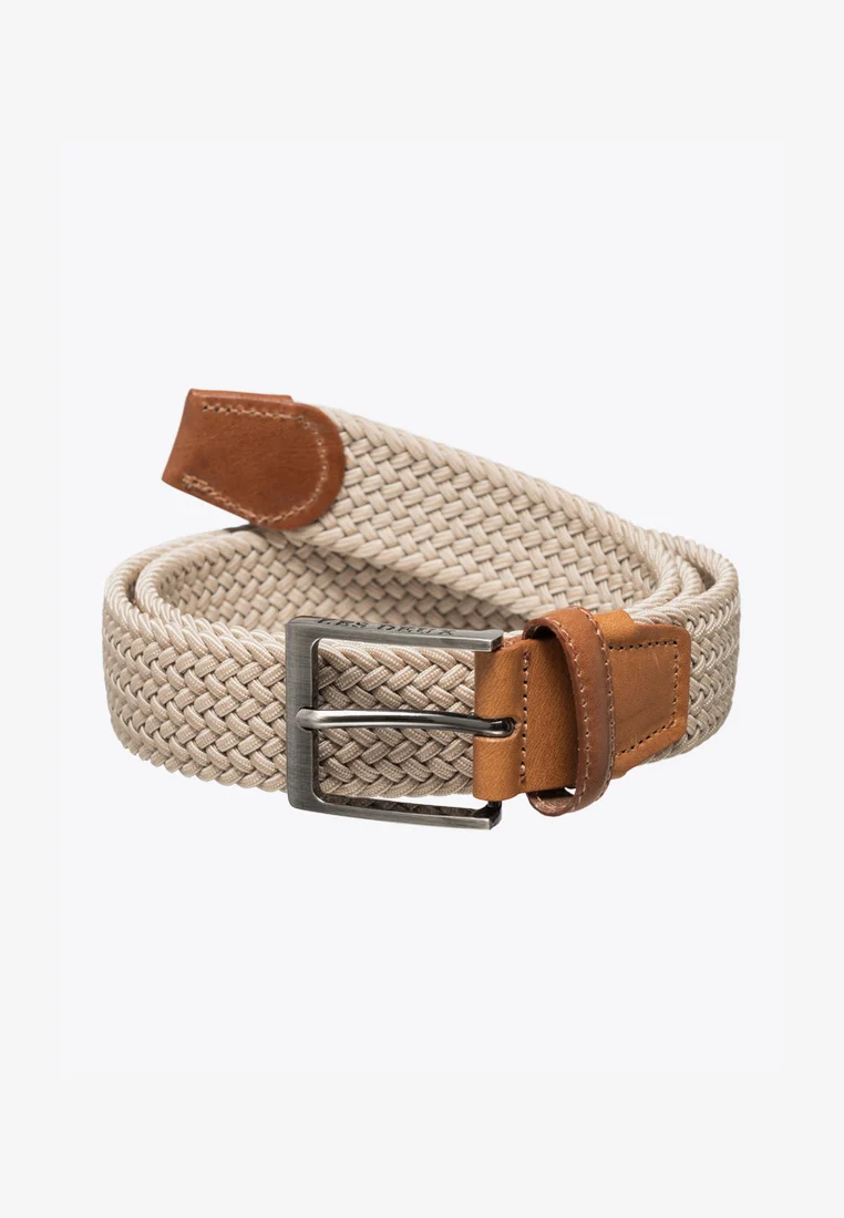 latest fashion-trends Les Deux WALKER WEBBING BELT - Braided belt light brown incense Accessories Belts Braided belt