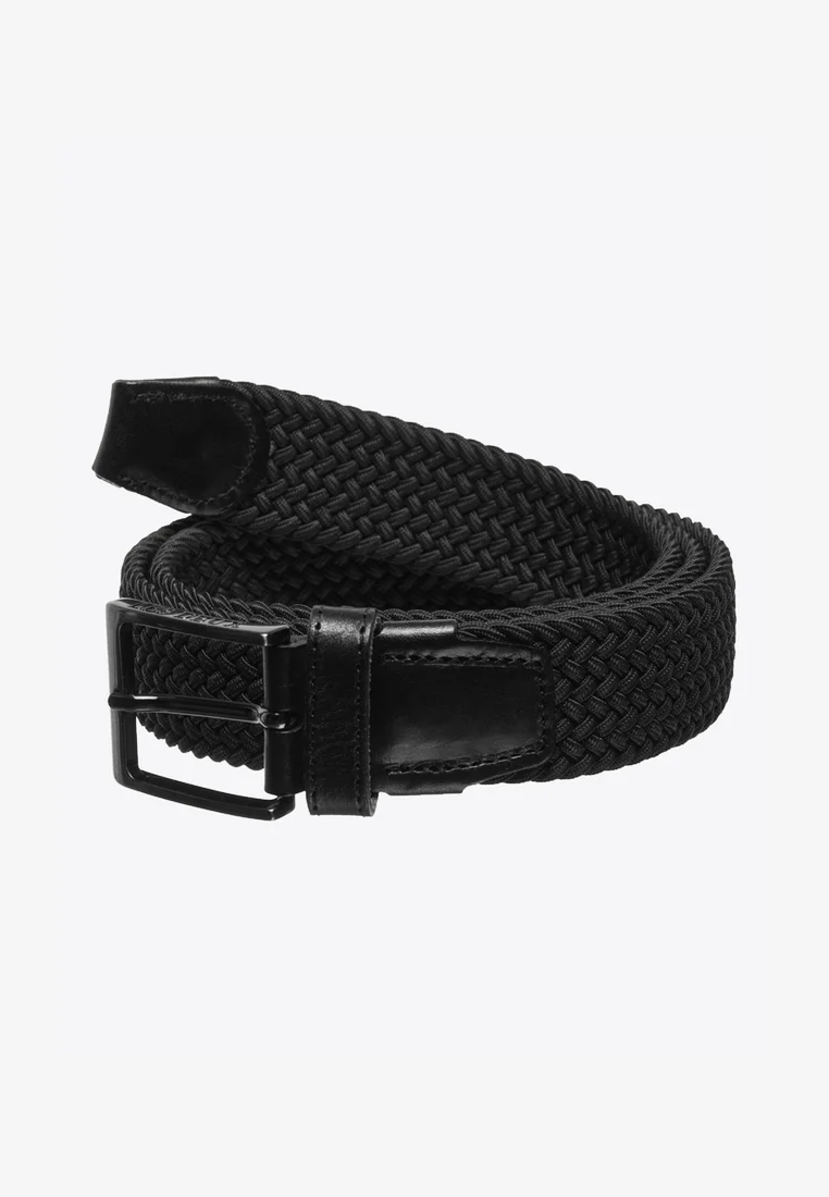 Classic Styles Les Deux WALKER WEBBING BELT - Braided belt black Accessories Belts Braided belt