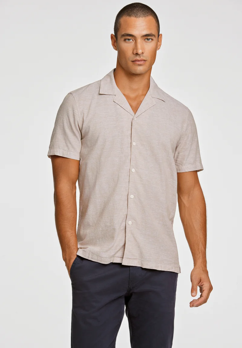 UK store Lindbergh CASUAL RESORT - Shirt sand Clothing Shirts Casual Shirts
