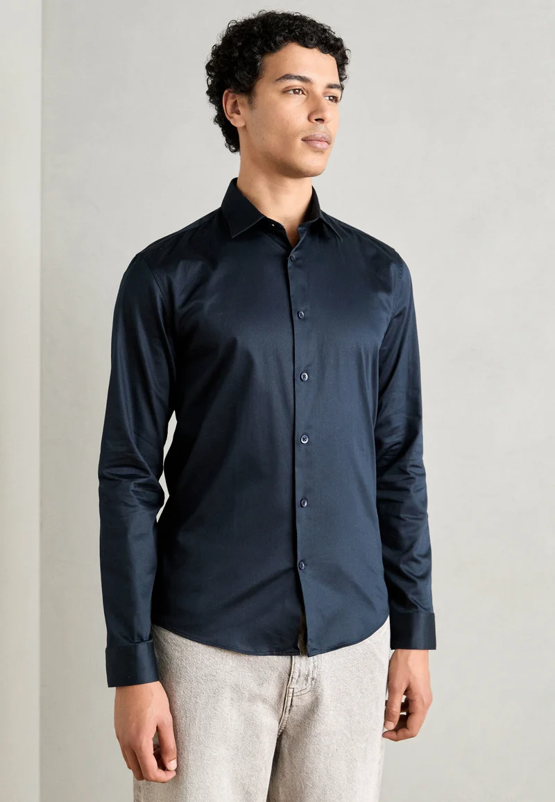 Hot Sale Lindbergh PLAIN - Shirt navy Clothing Sale Shirts Business Shirts