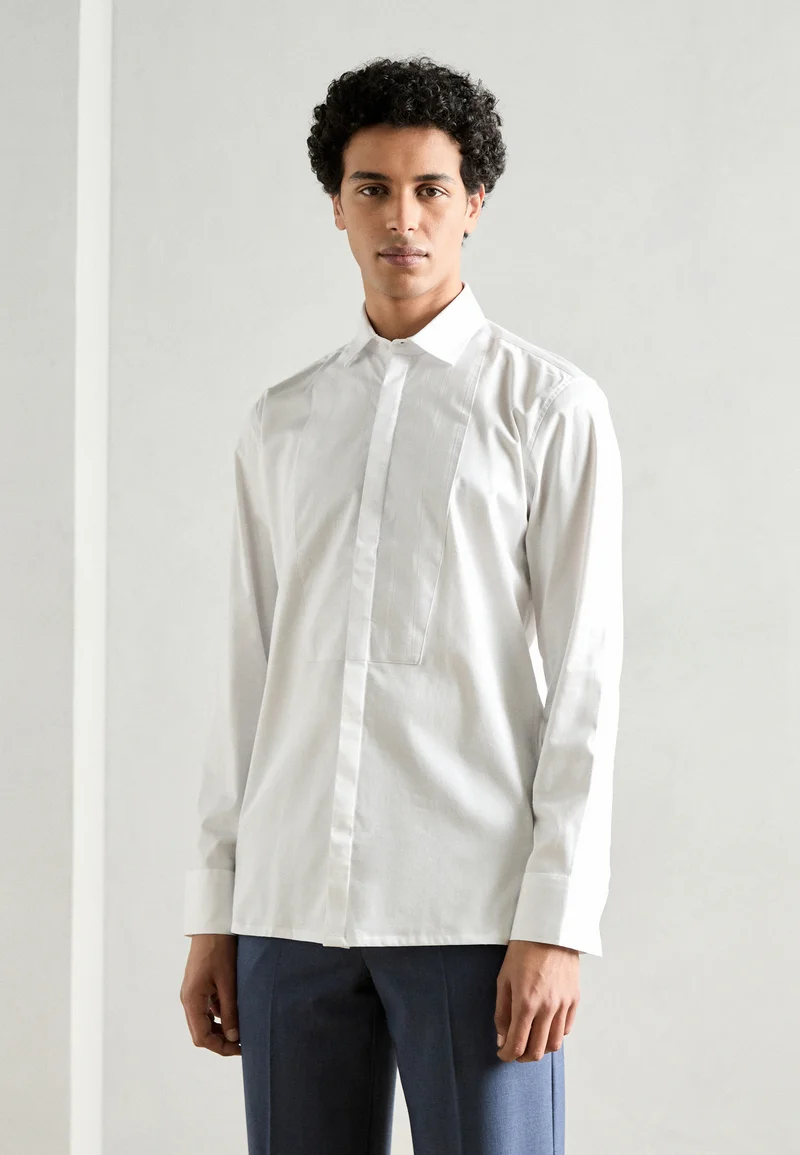 The Most Fashion Designs Lindbergh STRAIGHT CUT TUXEDO SHIRT - Shirt white Clothing Sale Shirts Business Shirts