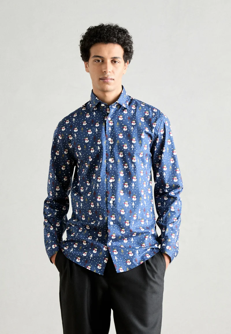 unique Lindbergh CHRISTMAS SHIRT - Shirt blue Clothing Sale Shirts Business Shirts